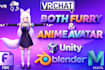 create 3d character models, vrchat avatar, vtuber character and vroid