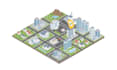 design a professional custom vector isometric map or 3d site plan