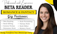 beta read, alpha reader romance fantasy beta reader cozy mystery beta reader