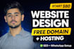 design website with free domain hosting SEO