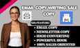 do email copywriting for sales email copy and email sequences