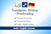 provide translation writing and general freelance services