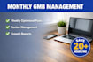 do monthly google business profile management and gmb posts