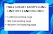 create compelling linktree landing page for your business