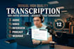 transcribe audio to text