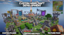 do custom minecraft plugins with data pack mod pack and texture pack for you
