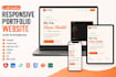 build a responsive portfolio website with animations