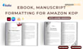 format manuscript, ebook for amazon kdp with adobe indesign