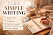 write simple blog content