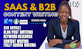 write SEO blog posts and website content for saas, tech and ecommerce brands