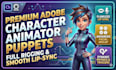 create stunning 2d cartoon animation videos with puppet rigging in adobe animate