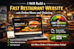 create a fast, mobile friendly restaurant website with menu