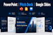design professional pitch decks and slides