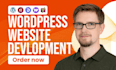 develop full stack website, custom front end website development, website design