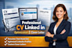 create professional resume CV create linkedin optimize build cover letter design