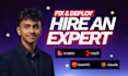 fix and deploy your lovable, replit, bolt or any ai website
