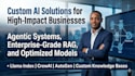 create custom ai and agentic systems llm rag fine tuning huggingface