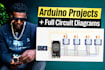 code arduino projects and provide full circuit diagrams