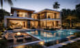 design modern interior and exterior with realistic 3d render