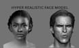 design realistic 3d face model