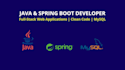 develop a custom web application using java and spring boot