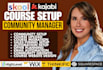 setup kajabi online course skool community wix website squarespace course upload