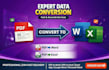 do accurate data entry and PDF conversion