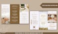 design modern bifold, trifold brochure and digital brochures