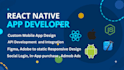 do mobile app development using flutter or react native