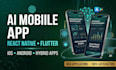 develop ai mobile app react native flutter hybrid application