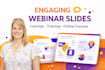 design engaging webinar, course and training presentation slides