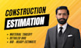 do material takeoff and construction estimation for all trades