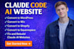 convert claude code ai website to wordress wix shopify squarespace website