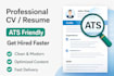write and design a professional ats friendly resume and CV