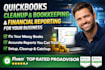 do quickbooks cleanup, bookkeeping, and financial reporting