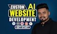 do custom ai website development as a full stack web developer