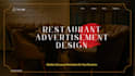 modern restaurant advertisement design