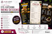 design professional  modern restaurant menu for your business