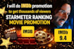 increase thousands of imdb trailer viewers imdb promotion using social media ads