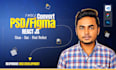 convert figma, PSD, xd to pixel perfect react js frontend with clean code