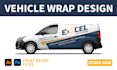 design custom van wrap, truck wrap and car wrap design