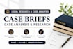 do legal research case analysis and draft case briefs
