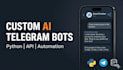 build a custom ai powered telegram bot with python