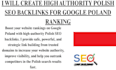 create high authority polish SEO backlinks for google poland ranking