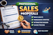 create high converting sales proposals that wins clients