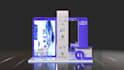 create 3d exhibition booth design for events and conferences