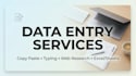 data entry, web research and copy paste tasks