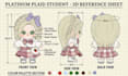 create plush reference sheet plushie stuffed animal doll character ych concept