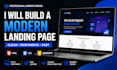 create a modern responsive landing page using HTML CSS and javascript