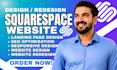 build design edit squarespace website within 24 hour